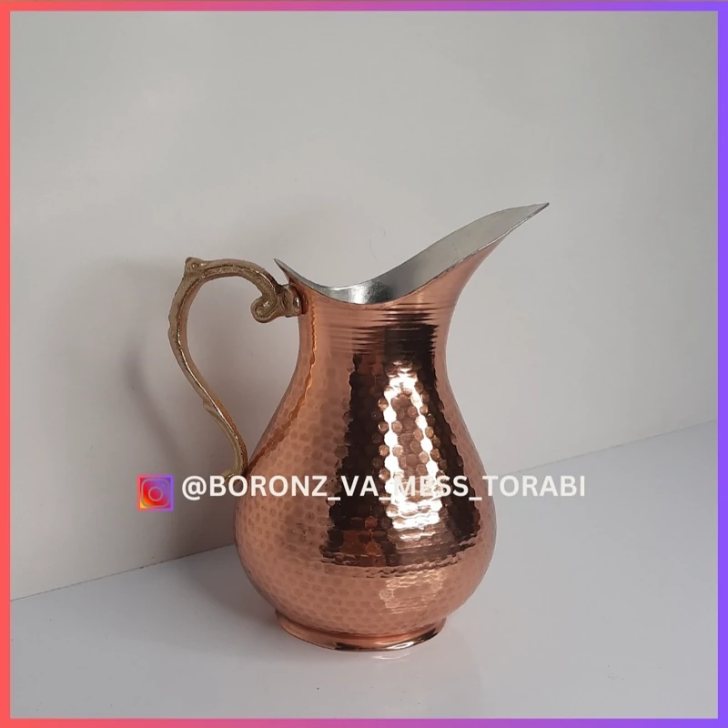 پارچ مسی دسته دار برنجی