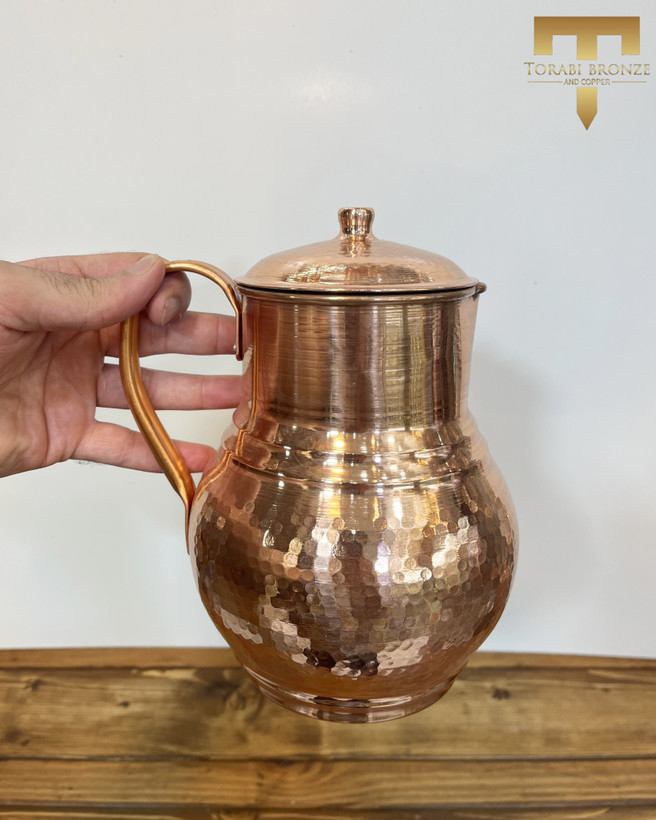 پارچ مسی درب دار نانو